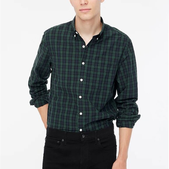 J. Crew Plaid Button Plaid Down Shirt - LG - Picture 6 of 6